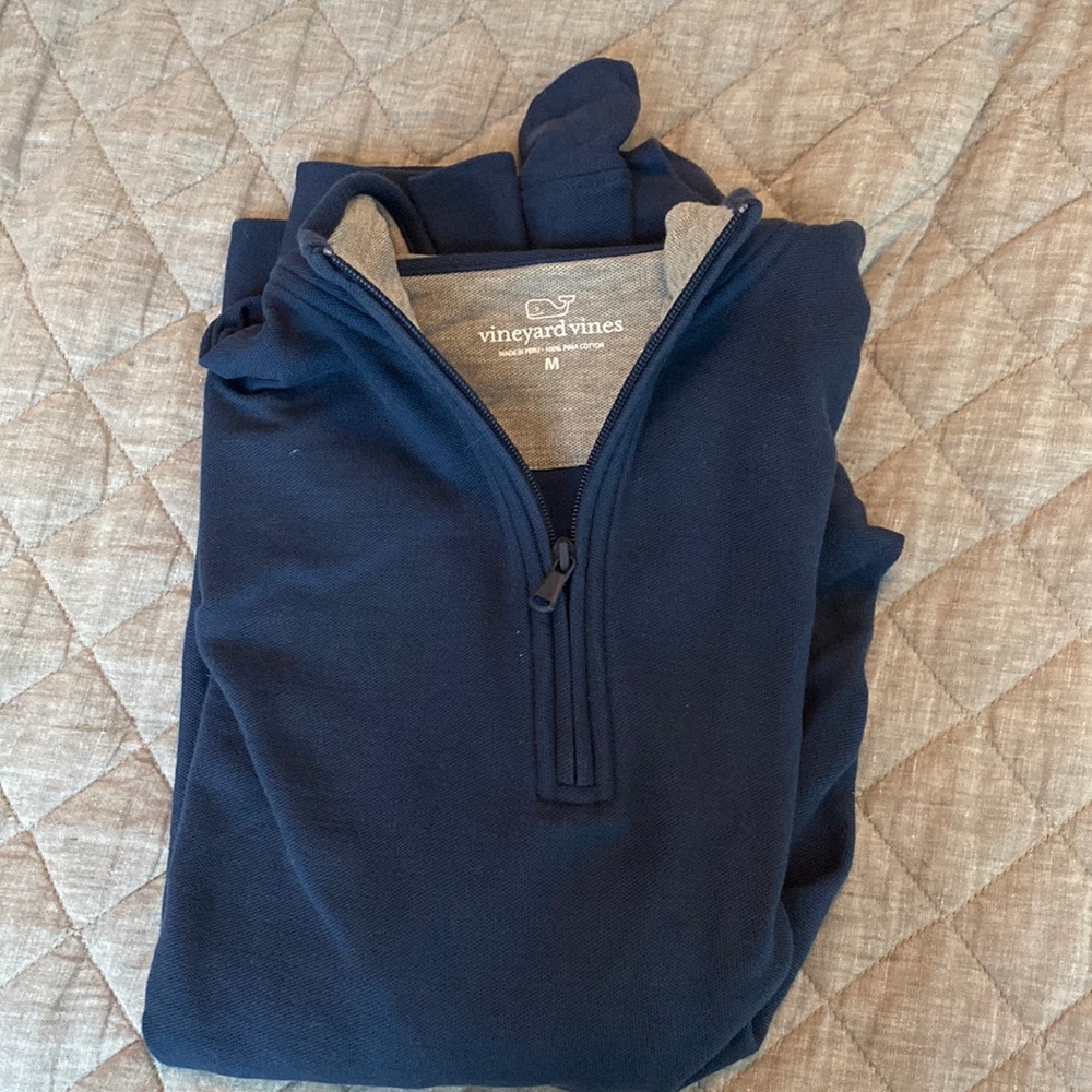 Blue Vineyard Vines Quarter-Zip Sweater
